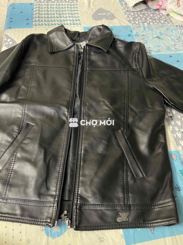 áo khoác da thật Armani Italy