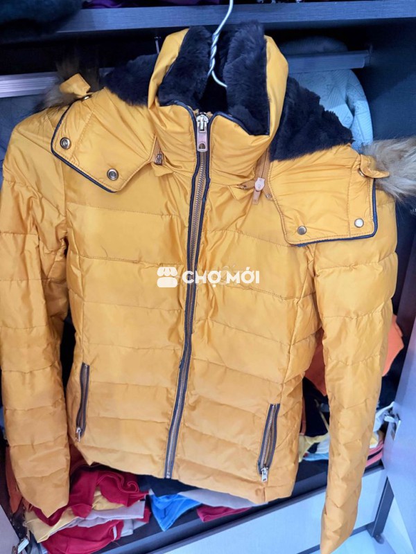 Áo Phao Zara Auth size XS màu vàng