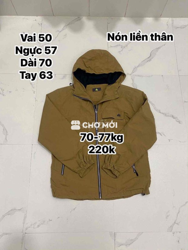 khoác park nón liền thân