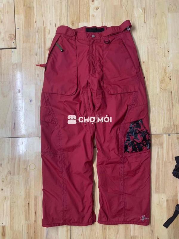 quần dù baggy lốt lông