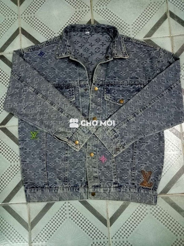 Áo khoác Jean Louis Vuitton màu xám