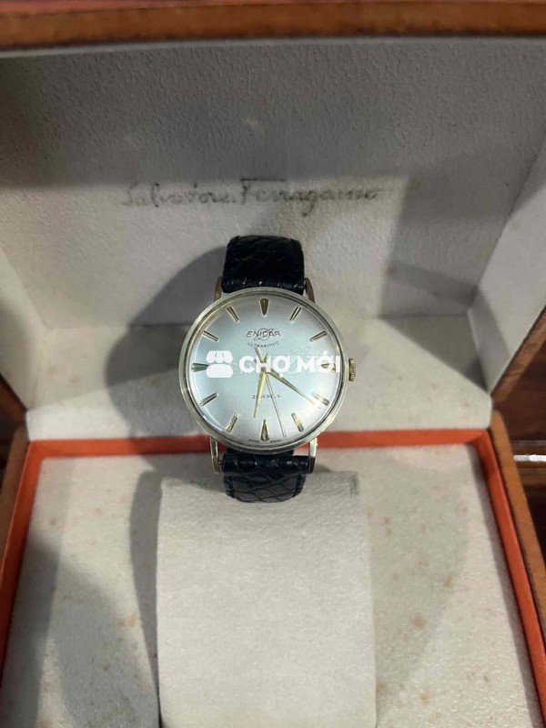 Đồng hồ cơ cót cổ, võ bọc vàng , size mặt 35