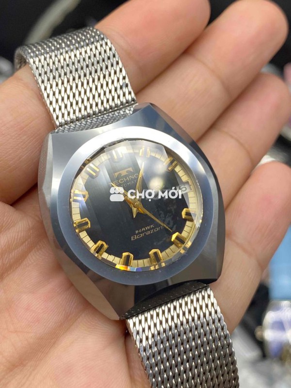 Đồng Hồ Technos Vỏ Đá Tunsen Mặt Đá Mắt Hổ Zin Đep