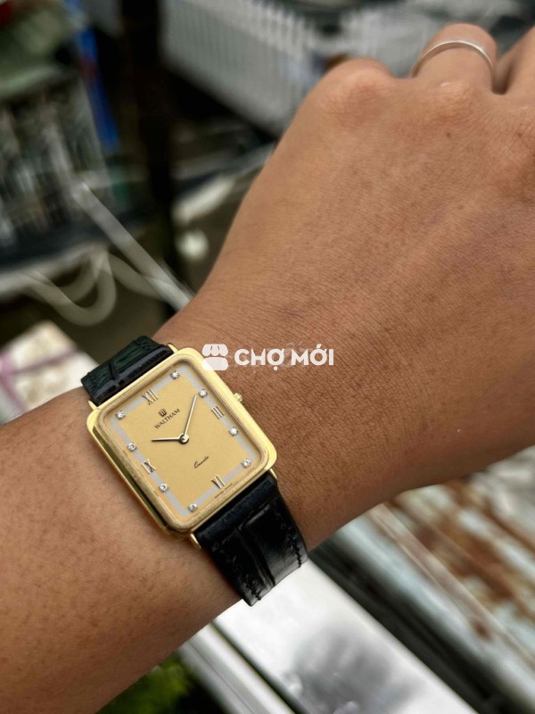 Đồng hồ Waltham tank soàn mặt 2 lòng thanh lịch