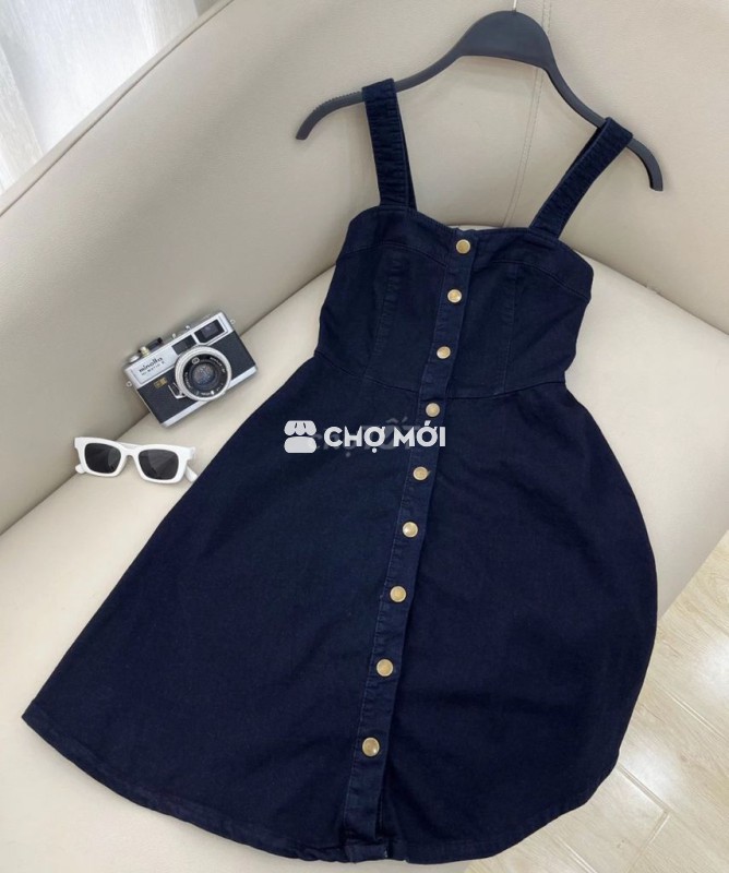 Đầm Jeans Miều Xanh Đen size L cho Nữ