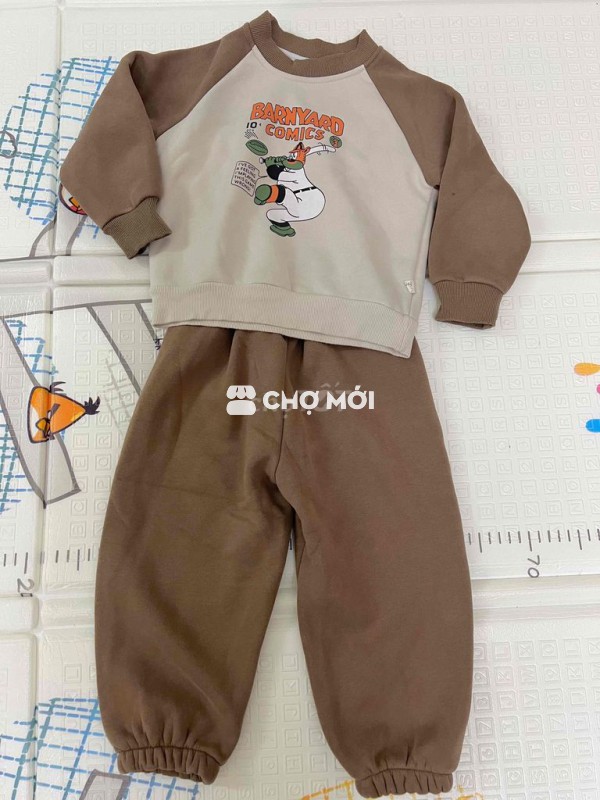bộ đồ mùa đông cho bé nam size 110