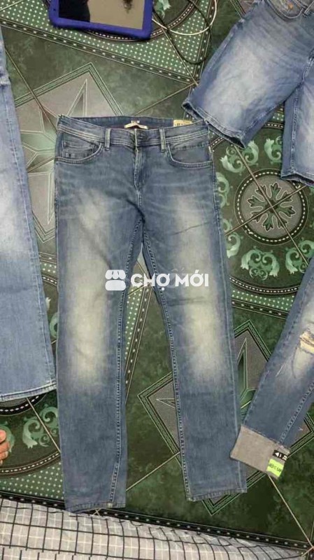 Quần jean dài nam TTD màu xanh nhạt