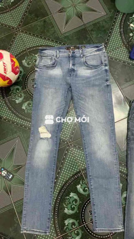 Quần jean Crosshatch Slim Fit xanh nhạt