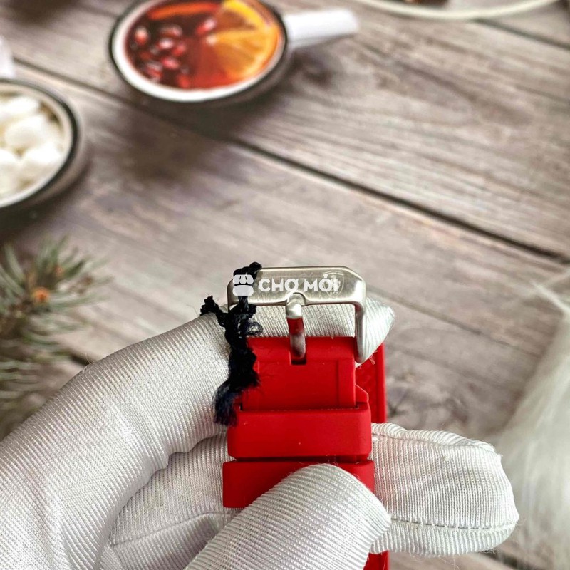 Đồng hồ Ferrari Red Rev dây Silicon Đỏ Đen