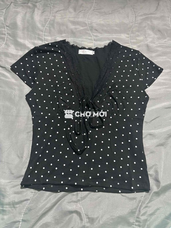 áo kiểu nữ cổ tim ôm body