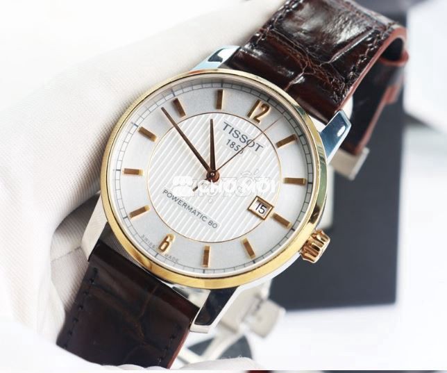 Tissot Titanium Powermatic 80; Demi Vàng Hồng 40mm