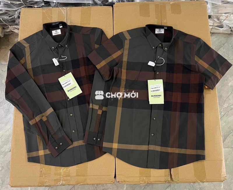 Áo Sơ Mi Nam BBR Kẻ Nâu