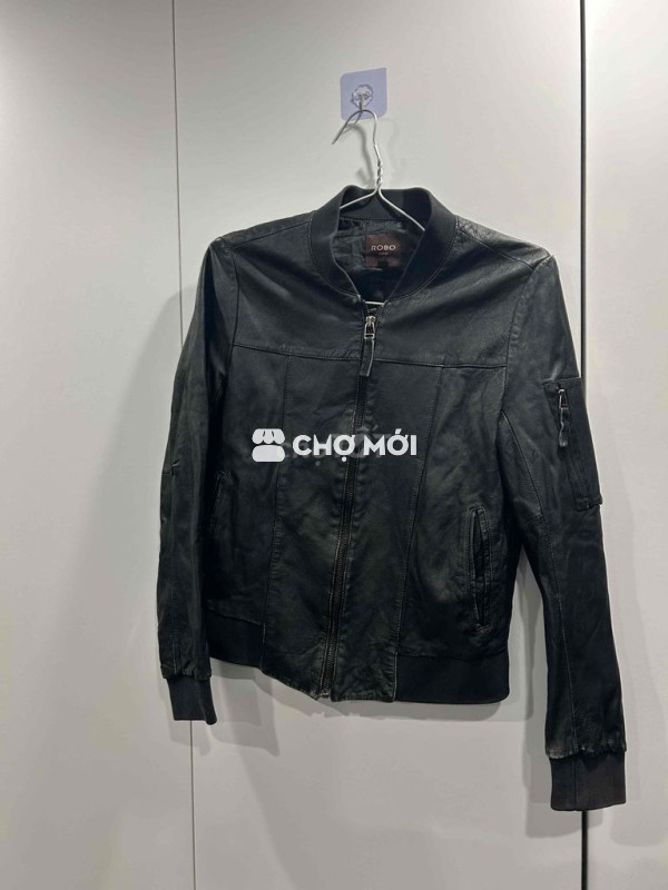 bomber da thật hiệu robo size S