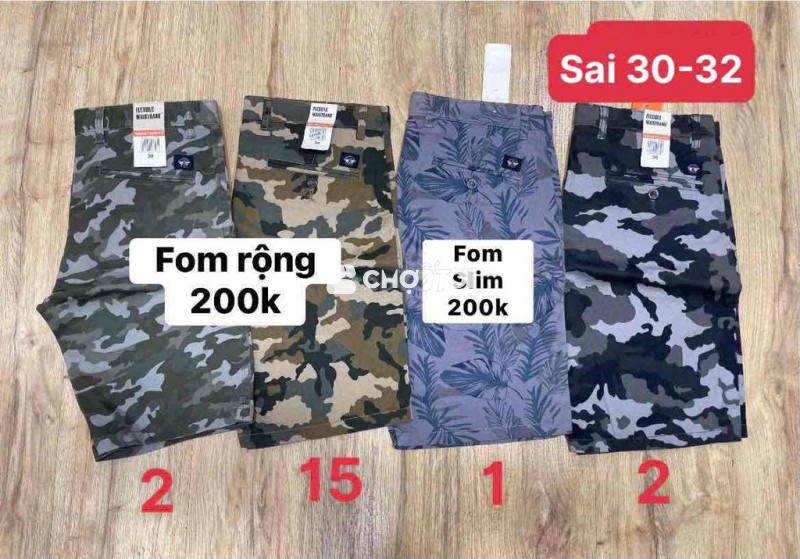 short kaki docker mới