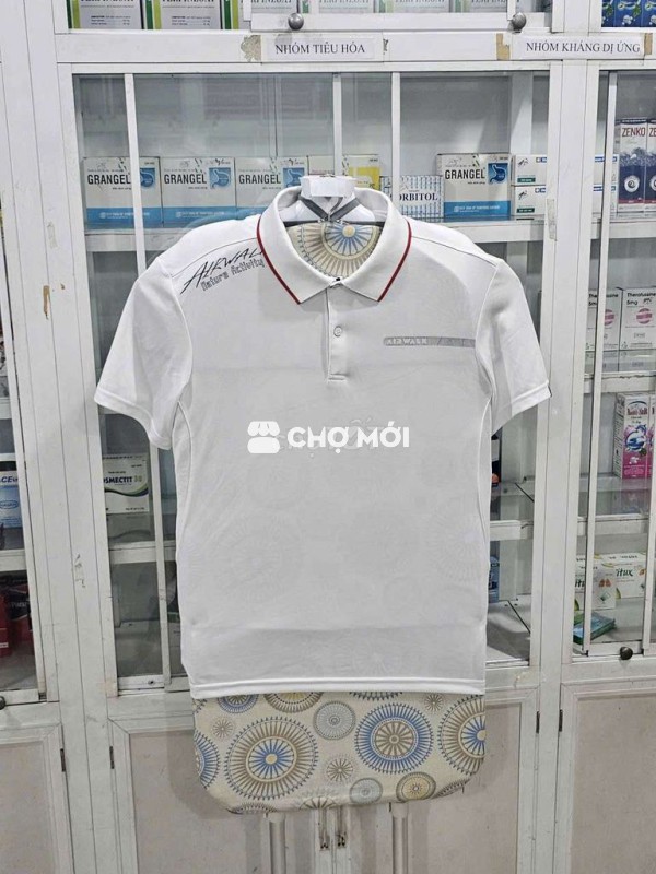 Áo thun thể thao Air walk golf màu trắng phối