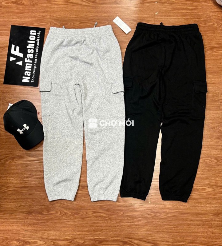 Quần Nỉ Cạp Chun Túi Hộp bo gấu cao cấp xuất khẩu