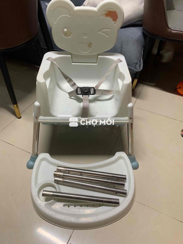 Ghế ăn dặm cho bé Nhựa, Kim loại