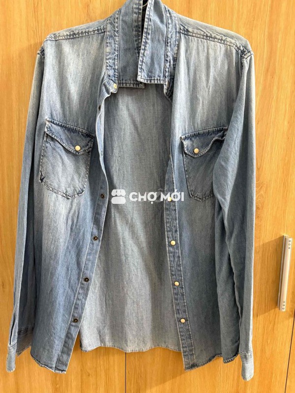Thanh lý áo sơ mi denim nam Zara chính hãng