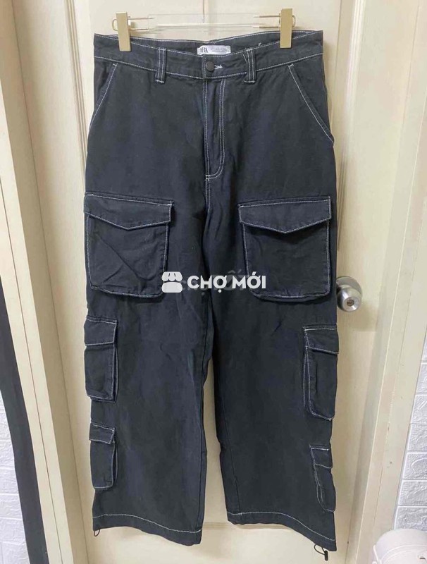 quần bò túi hộp zara