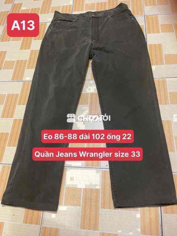 Quần Jeans Wrangler size 33