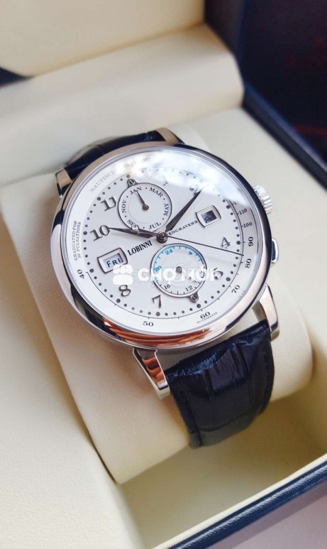 Lobinni Thụy Sỹ : Máy Cơ Kính Saphire Full Box Mới