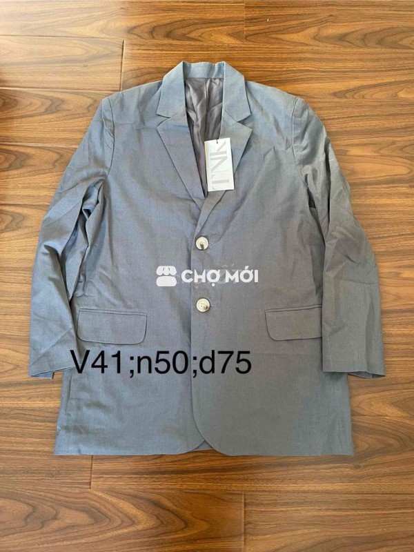 áo vét nam màu xám đậm size M mới chưa sử dụng