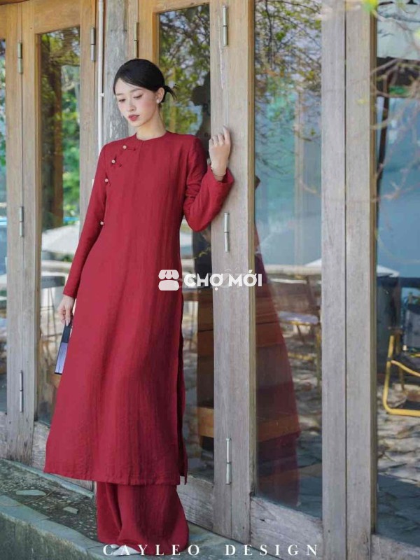 PASS SET ÁO DÀI HÃNG CAYLEO SIZE M MỚI 100%