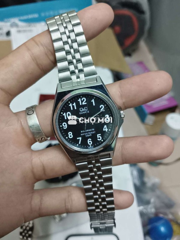 Đồng hồ Q&Q pin năng lượng size 35mm authentic