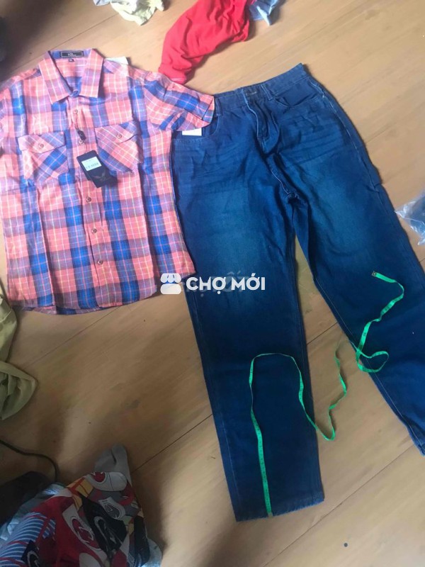 quần rin chất mềm xèo + áo y hình