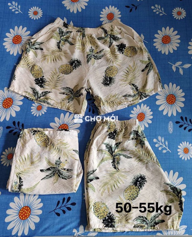 Combo 3 cái quần đùi mặc ngủ hoạ tiết