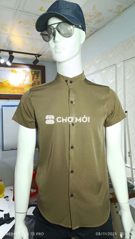 Áo sơ mi cổ trụ