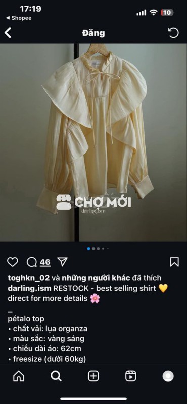 Áo Lụa Organza - Darling.ism - Freesize