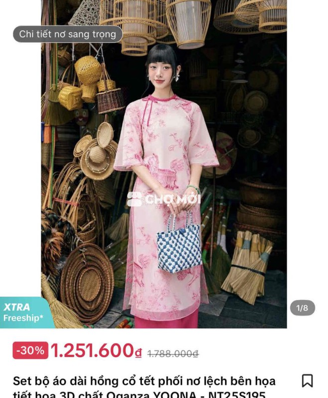 Áo dài xinh kinh khủng, màu ở ngoài đẹp lắm ý😍😍😍🥹