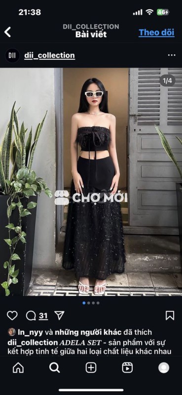 Set đen đi tiệc - Dii.collection- Size M - New Tag