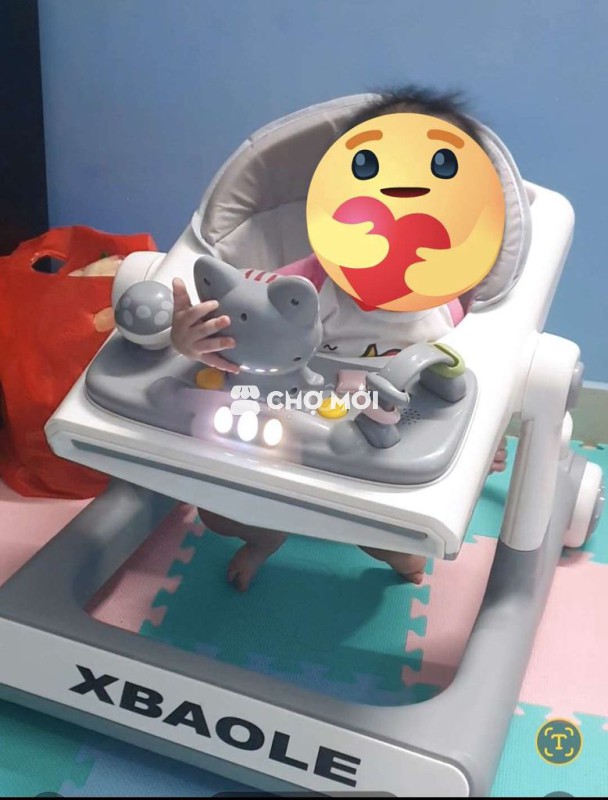 Xe tập đi XBAOLE Trắng xám