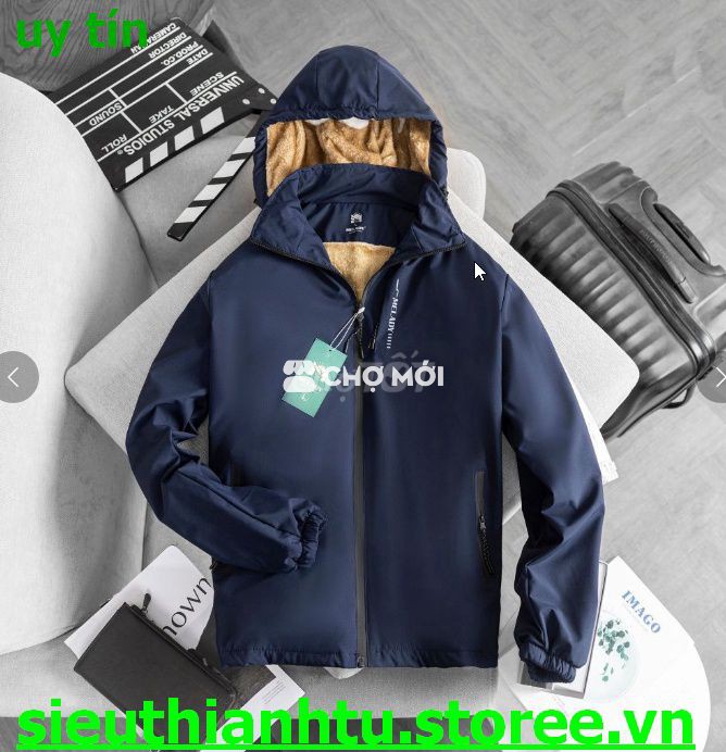 ÁO KHOÁC GIÓ NAM LÓT LÔNG NÂU  - CHIPXINHXK