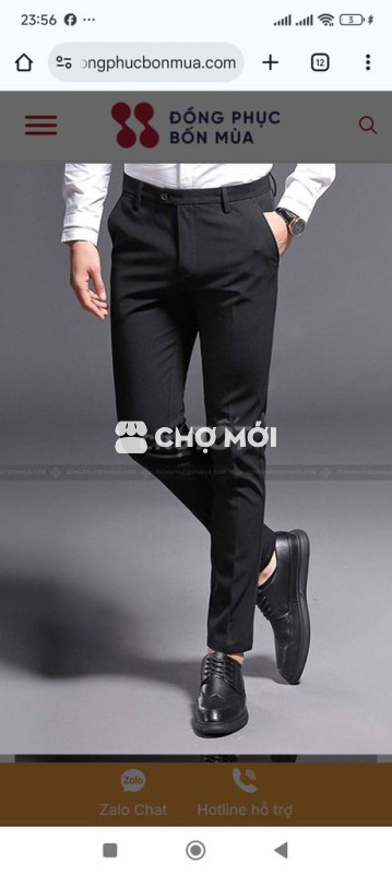 Quần tây nam vải mềm mại công sở sale30%