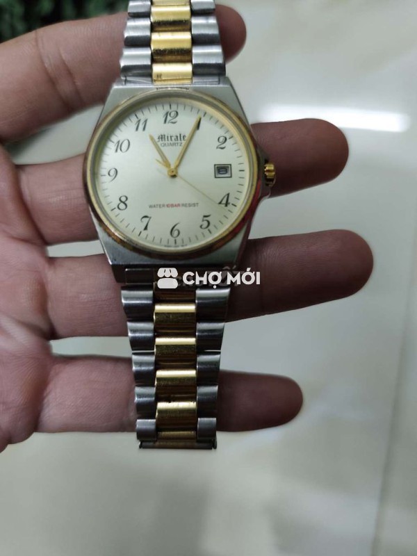 Đồng hồ dây demi vàng