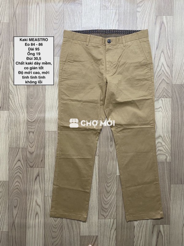 Quần kaki Hàn, MEASTRO, size 32, mới 99%
