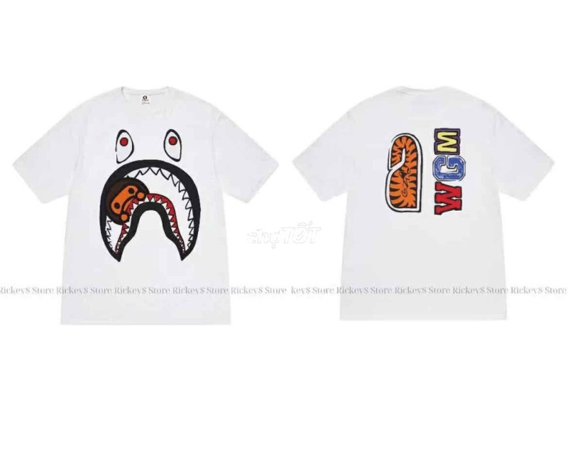 Áo thun bape trắng
