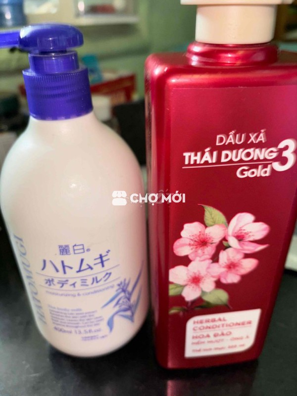 Sữa dưỡng thể + dầu xả