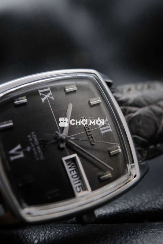 Đồng hồ Seiko LM auto mặt xám sớ cổ điển tinh tế