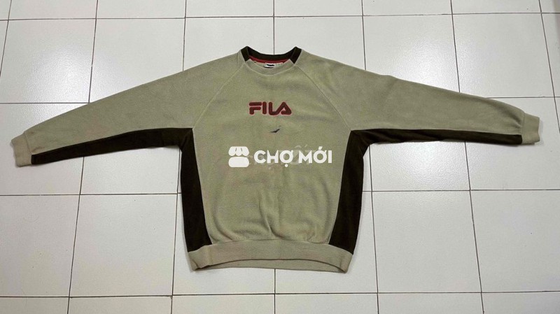 Áo nỉ bông Fila chính hãng siêu ấm dính vết mực