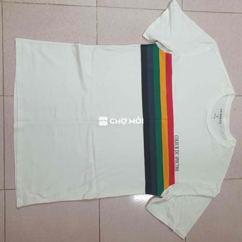 Áo phông Pacsun trắng cotton mềm nhẹ, thoáng mát