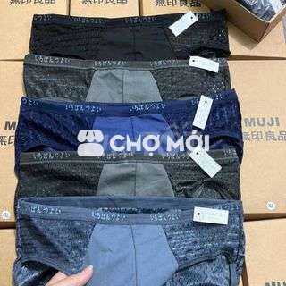 [Hộp 4c]Quần lót đùi nam Muji vải lưới