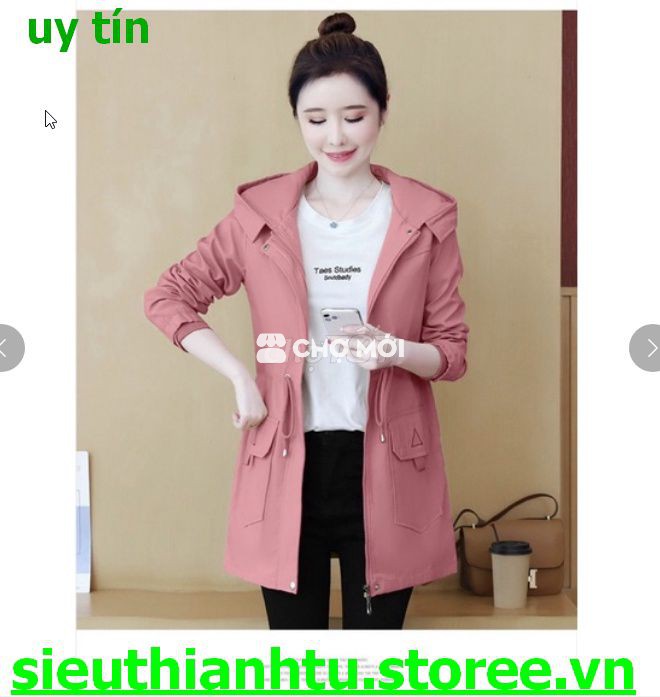 ÁO KHOÁC KAKI NỮ FORM RỘNG KIỂU HÀN  - HTM FASHION