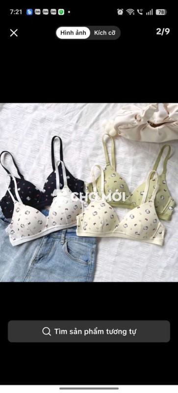 Áo lót hoạ tiết cho bạn nữ cấp 2,cấp 3