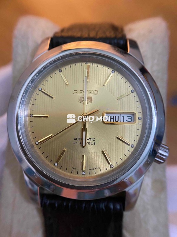 seiko 5 màu mỡ gà size 38.5