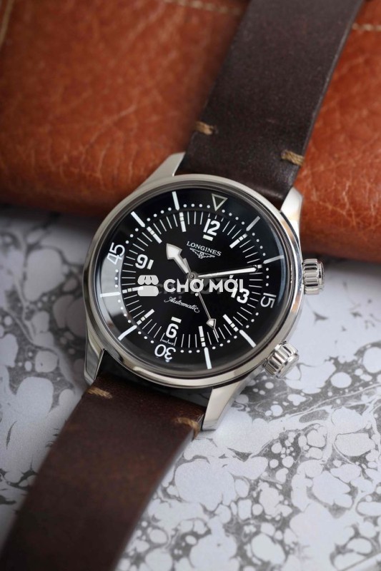 L.ongines Legend Black-Tone Diver 39mm đời cao