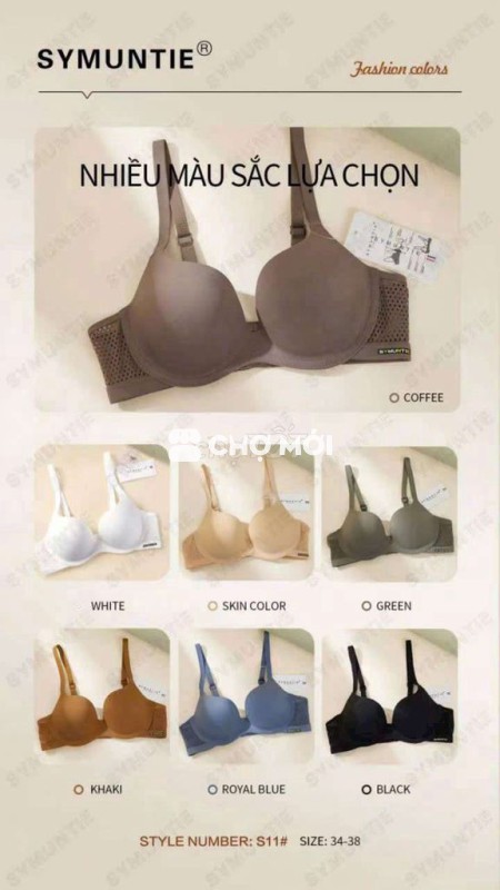 Áo ngực SYMUNTIE Nữ Không gọng, mút 2 đến 3 phân,